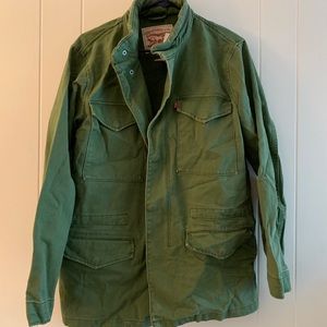 Levi’s cargo utility jacket in light green